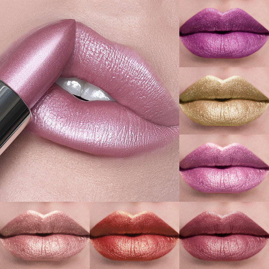 Long Lasting Lip Senior Matte Lip Makeup, Bold & Intense Glitter Shiny Metallic Lipstick