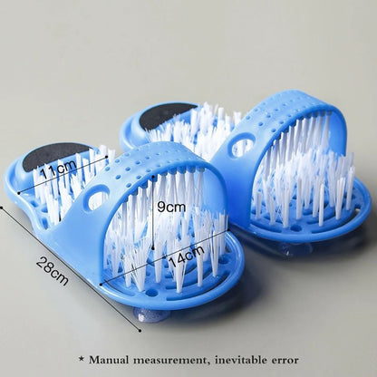 Shower Foot Scrubber Massager Cleaner Slipper For Dead Skin Removal And Bathroom Foot Care 4