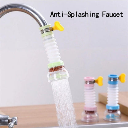 Kitchen Anti-Splashing Faucet, Multifunction Wash Basin Shower Faucet, Extendable Filter, Can Rotate