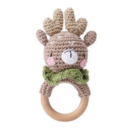 Cotton Music Toys Baby Teether Crochet Lemon Rattle Gift 8