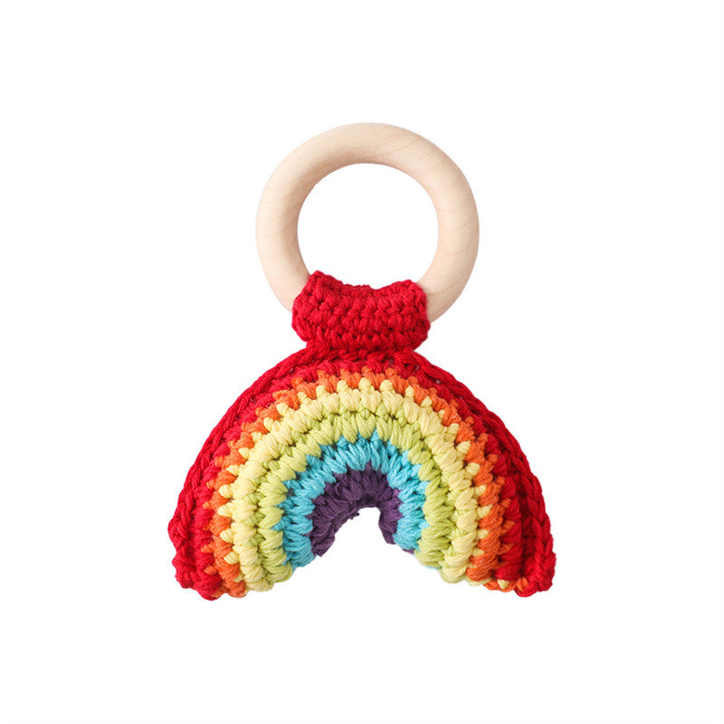 Cotton Music Toys Baby Teether Crochet Lemon Rattle Gift 13