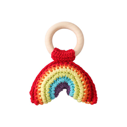 Cotton Music Toys Baby Teether Crochet Lemon Rattle Gift 13