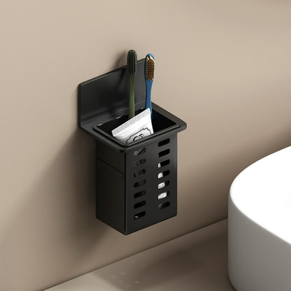 Functional Toothpaste and Toothbrush Bathroom Stand, Wall-Mounted Toothbrush Storage Rack, Bathroom Storage Organizer