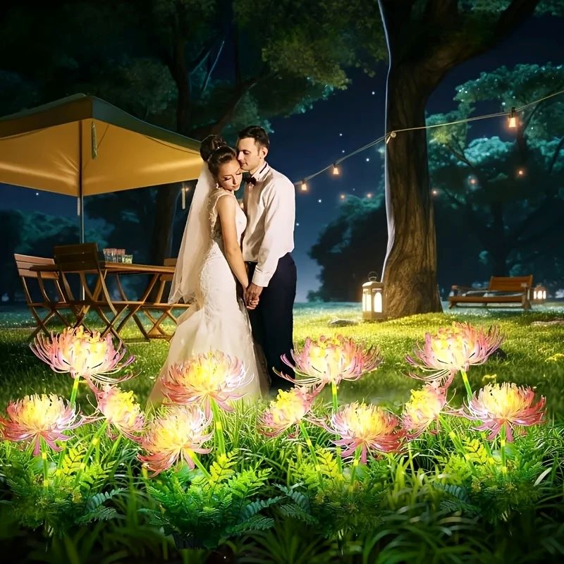 Shore Flowers Solar Lights, Outdoor Garden Decoration, Lawn Courtyard Lighting