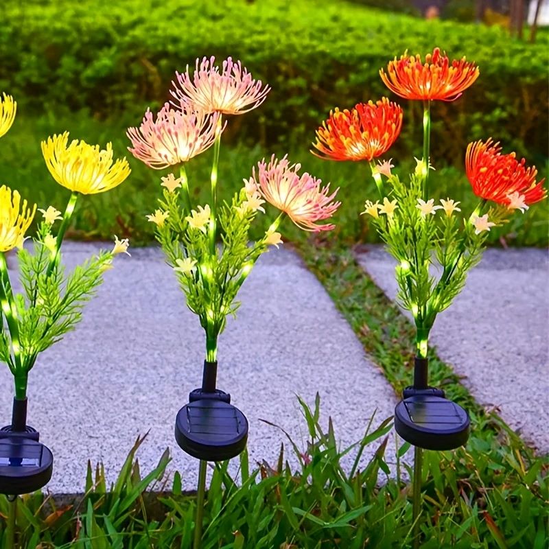 Shore Flowers Solar Lights, Outdoor Garden Decoration, Lawn Courtyard Lighting