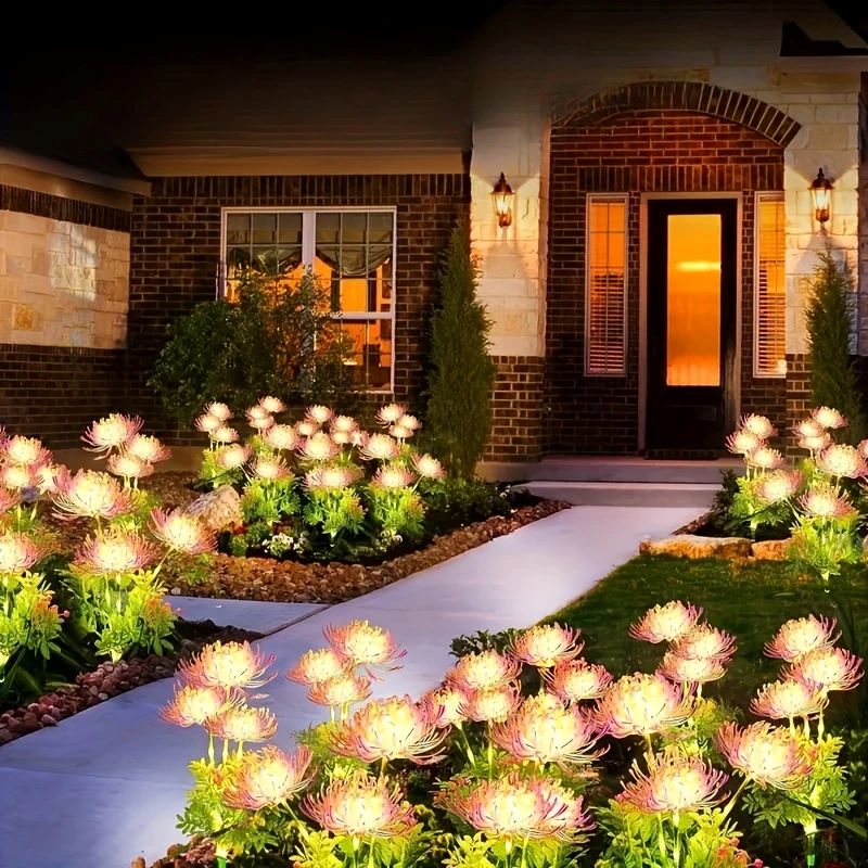 Shore Flowers Solar Lights, Outdoor Garden Decoration, Lawn Courtyard Lighting