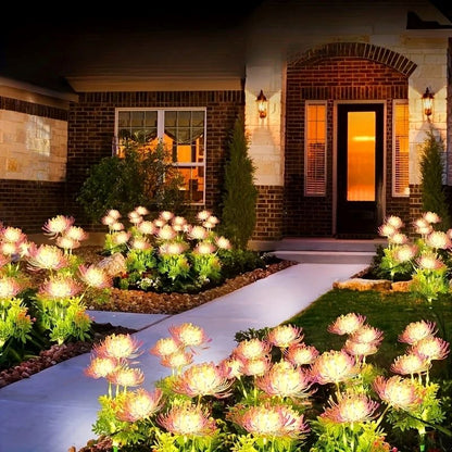 Shore Flowers Solar Lights, Outdoor Garden Decoration, Lawn Courtyard Lighting