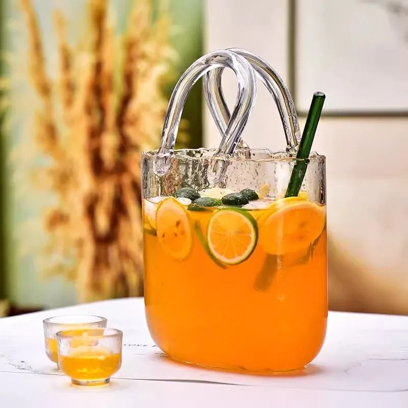 Handheld Glass Fruit Wine Cup Large Capacity Cocktail Cup Bar Drink Container 3