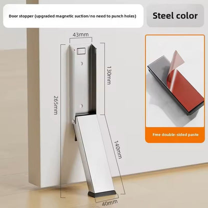 Heavy Duty Metal Door Stopper  WindResistant AntiCollision Door Stop  Safety Gate Blocker 1