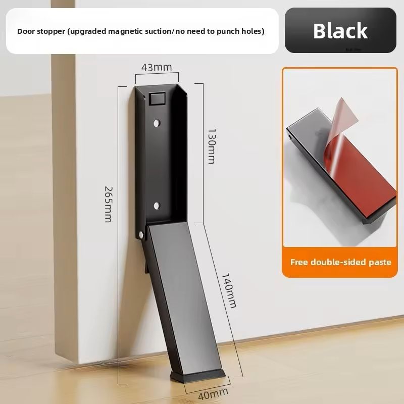 Heavy Duty Metal Door Stopper  WindResistant AntiCollision Door Stop  Safety Gate Blocker 3