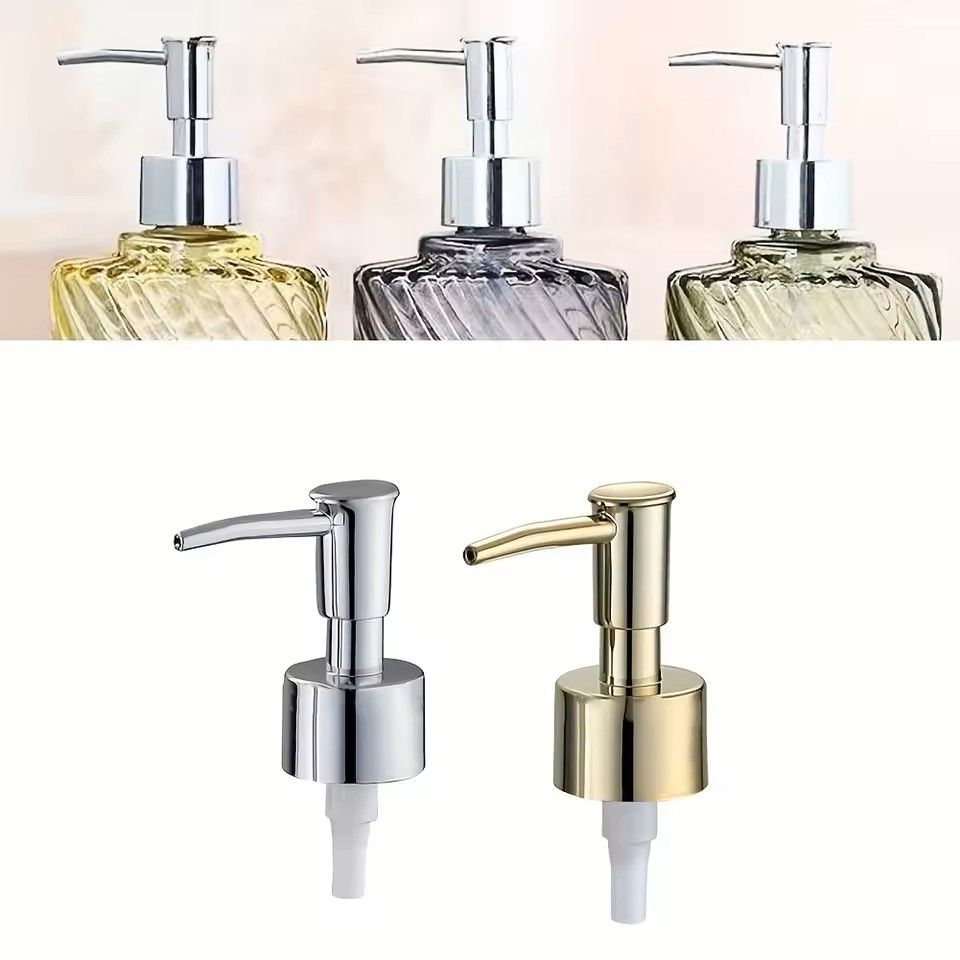 Soap Liquid Pump Replacement Set Freestanding Lotion Dispenser with Tube Press Pump for Cosmetic Cream and Bathroom Use