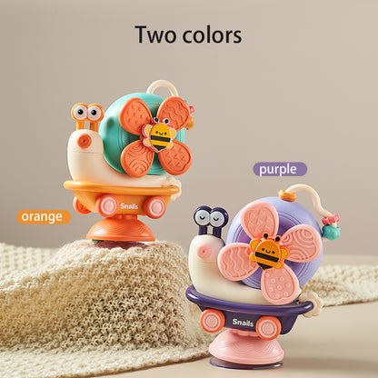Montessori Snail Windmill Toys Car For Boys And Girls Spinner Suction Cup Sensory Fine Motor Infant 1