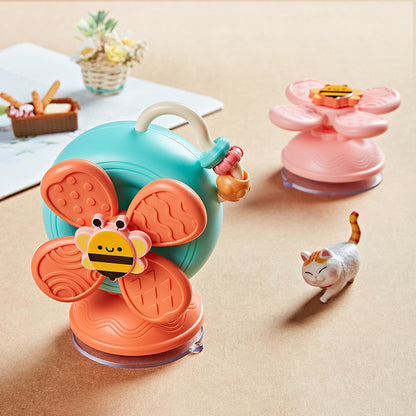 Montessori Snail Windmill Toys Car For Boys And Girls Spinner Suction Cup Sensory Fine Motor Infant 3