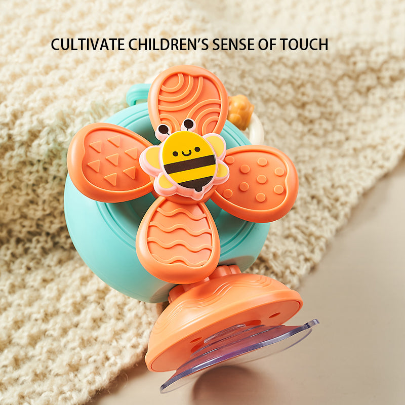 Montessori Snail Windmill Toys Car For Boys And Girls Spinner Suction Cup Sensory Fine Motor Infant 4