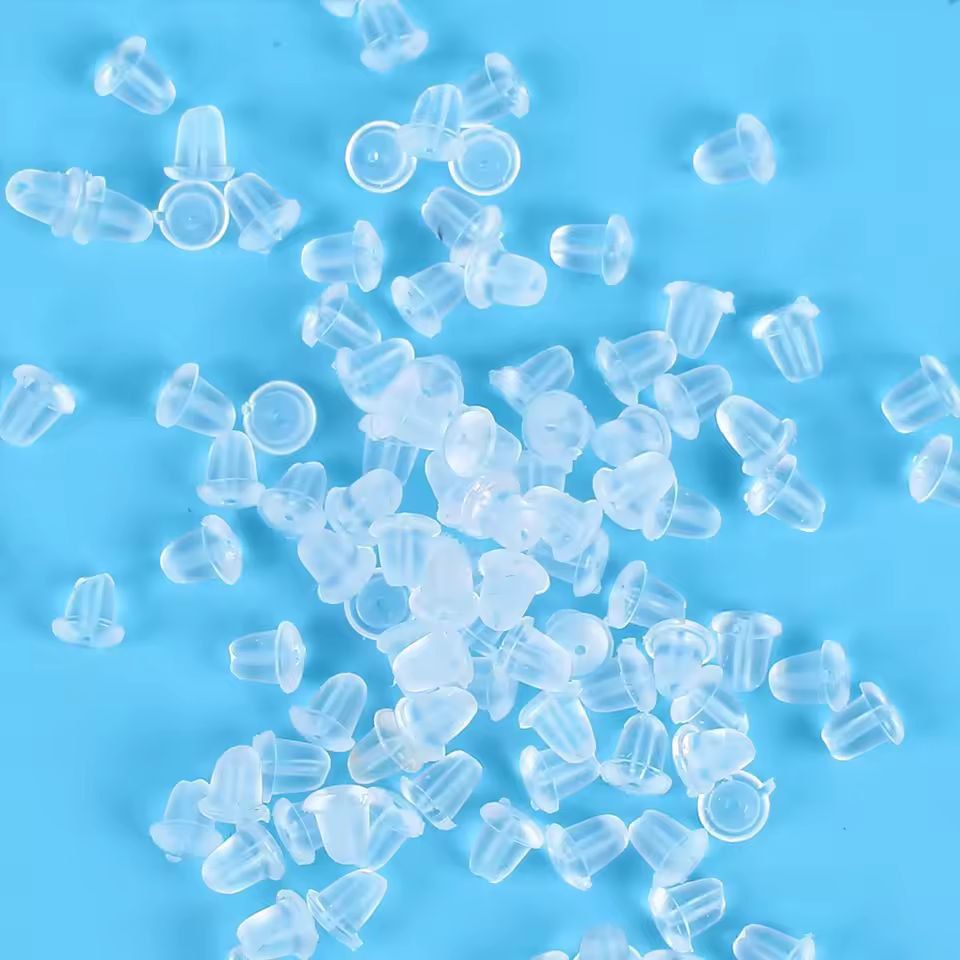 SoftClear Silicone Earring Backs  1200Piece Secure Earring Backing Kit 1