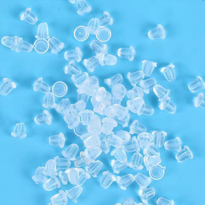 SoftClear Silicone Earring Backs  1200Piece Secure Earring Backing Kit 1