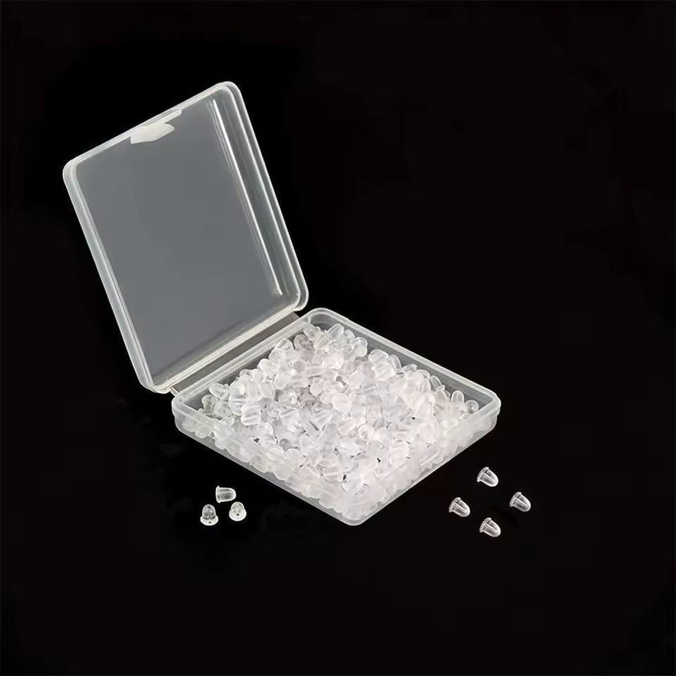 SoftClear Silicone Earring Backs  1200Piece Secure Earring Backing Kit 5