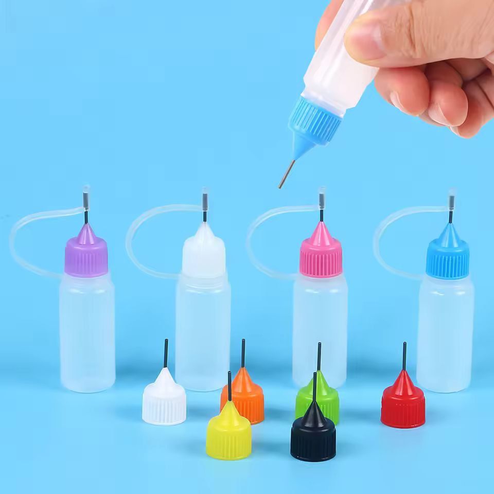 Precision Craft Squeeze Bottles – 10 ml Fine-Tip Applicators for Painting, Glue & DIY
