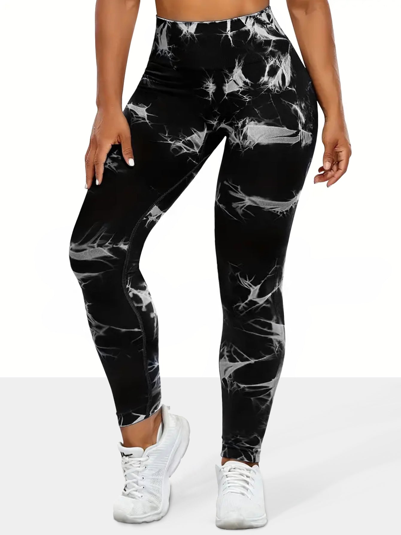 Comfortable Yoga Pants Womens Seamless Tiedye High Waist Workout Leggings Sportswear Workout Leggin 3