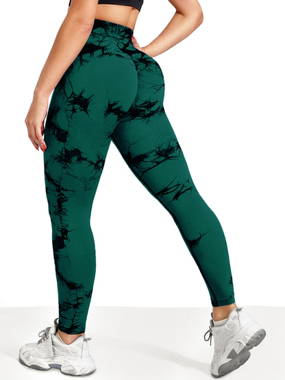 Comfortable Yoga Pants Womens Seamless Tiedye High Waist Workout Leggings Sportswear Workout Leggin 10