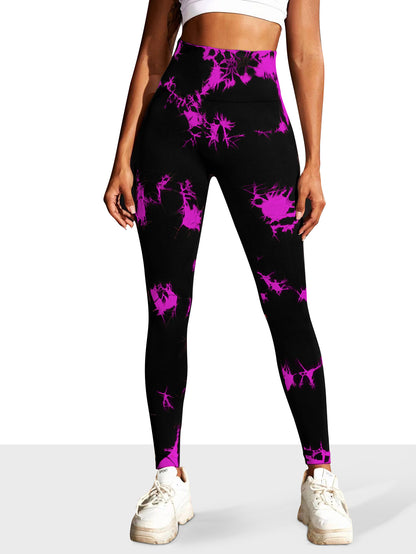 Comfortable Yoga Pants Womens Seamless Tiedye High Waist Workout Leggings Sportswear Workout Leggin 11