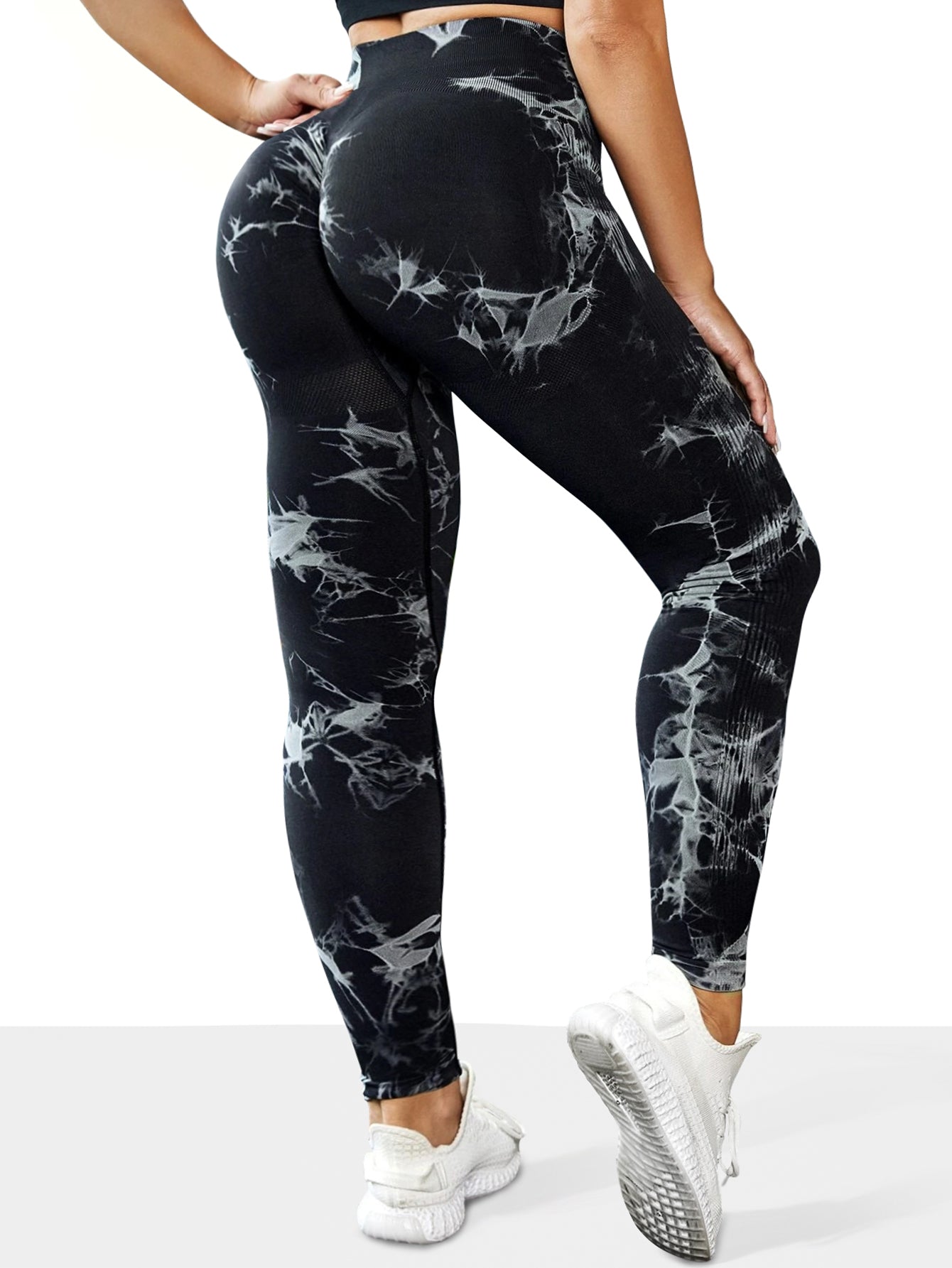 Comfortable Yoga Pants Womens Seamless Tiedye High Waist Workout Leggings Sportswear Workout Leggin 14