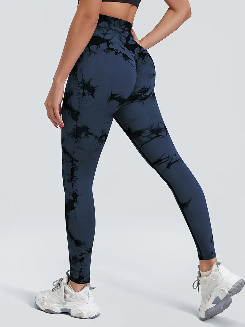 Comfortable Yoga Pants Womens Seamless Tiedye High Waist Workout Leggings Sportswear Workout Leggin 18