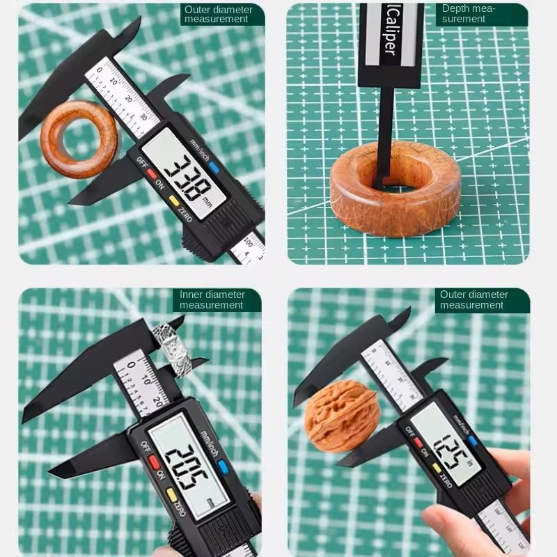 Plastic 150 Mm Vernier Caliper  Compact Measuring Tool For DIY Workshop  School Use 4