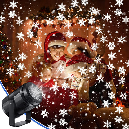 Snowflake Projector LED USB Holiday Lights Outdoor Lamp For New Year Party Christmas Projection Spo 4