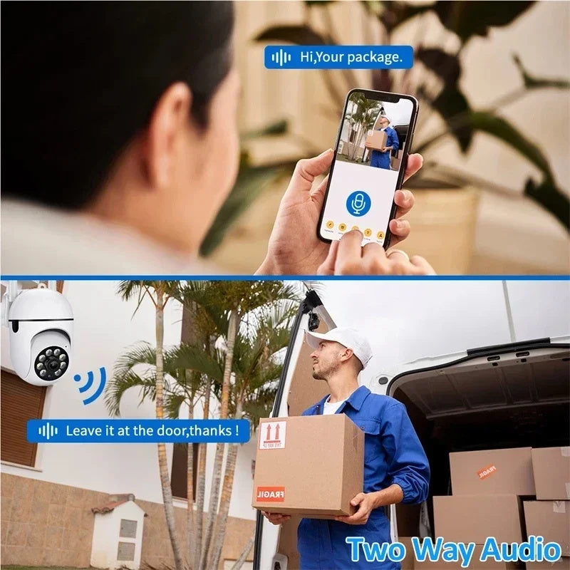 CCTV IP Camera 5G Wifi Video Surveillance Full Color Night Vision Smart Human Tracking Outdoor Wate 2