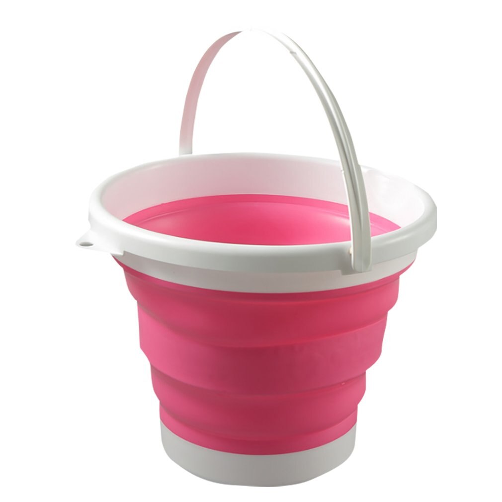 Portable Collapsible Bucket For Car Washing Fishing And Outdoor Travel Folding Water Household Plas 2