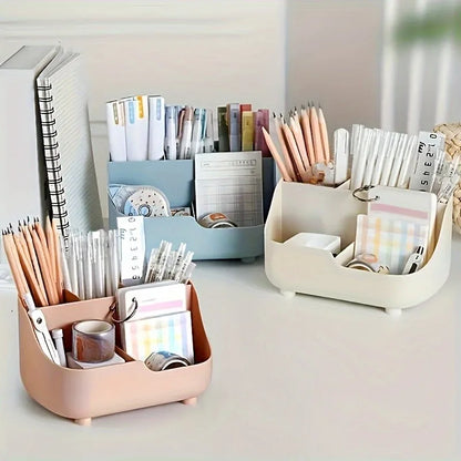 Large Capacity Five-Grid Storage Box for Desktop Organization