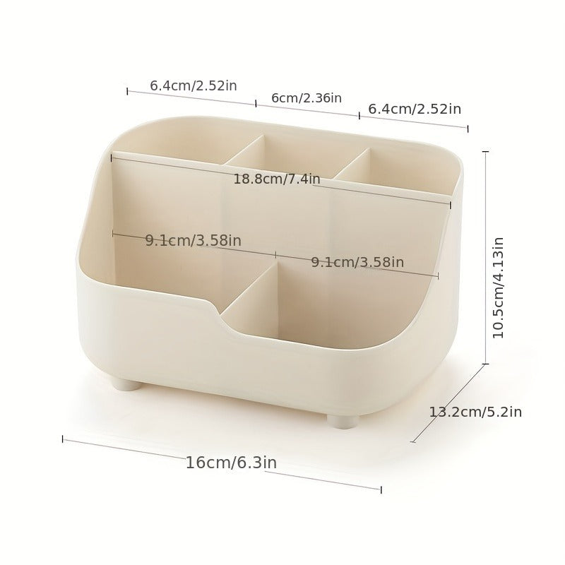 Large Capacity FiveGrid Storage Box For Desktop Organization 1