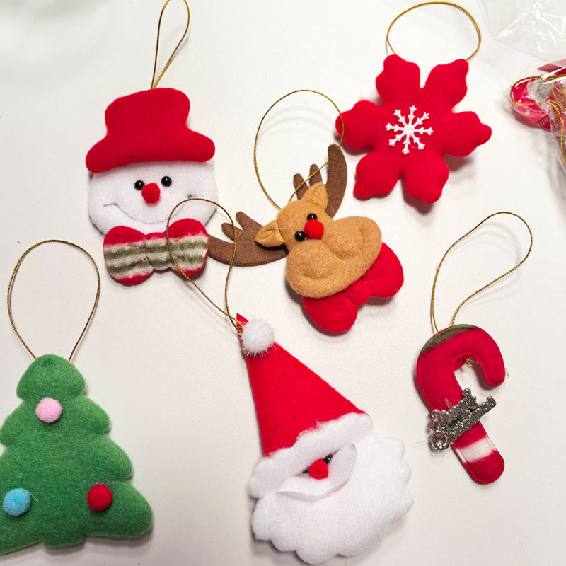 Cute Christmas Tree, Santa Claus Hanging Ornaments, Plush Xmas Tree Decor, Christmas Decor, Giving Small Gifts
