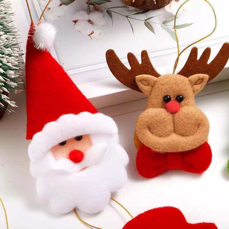 Cute Christmas Tree, Santa Claus Hanging Ornaments, Plush Xmas Tree Decor, Christmas Decor, Giving Small Gifts
