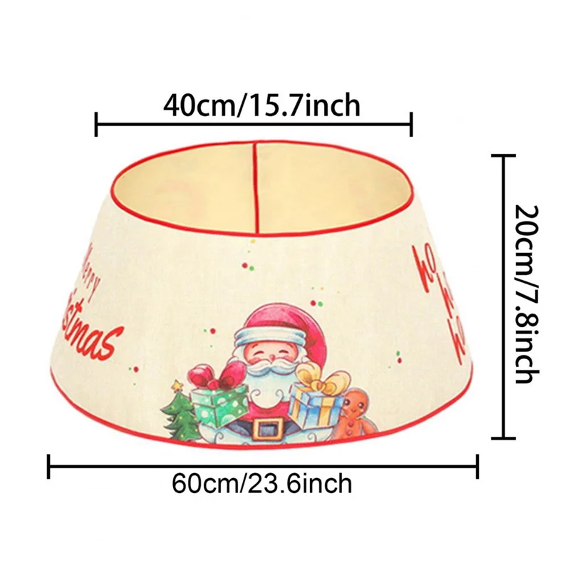 Decorative Holiday Home Decor, Artificial Christmas Tree Skirt, Pine Tree Ring Base Cover