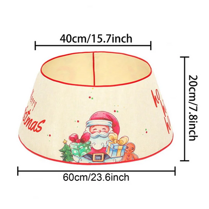 Decorative Holiday Home Decor, Artificial Christmas Tree Skirt, Pine Tree Ring Base Cover