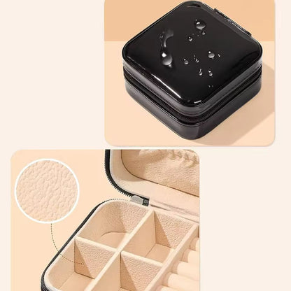 Chic  Compact Portable Jewelry Box  Travel Jewelry Organizer 1