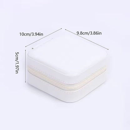 Chic  Compact Portable Jewelry Box  Travel Jewelry Organizer 9