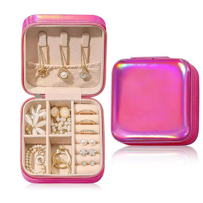 Chic  Compact Portable Jewelry Box  Travel Jewelry Organizer 10