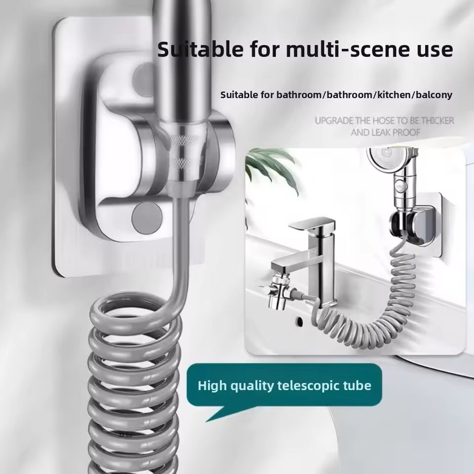 Retractable Spring Hose Extendable 2 M  3 M Water Hose For Showers Toilets  Garden Use 3