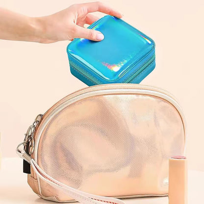 Chic  Compact Portable Jewelry Box  Travel Jewelry Organizer 2