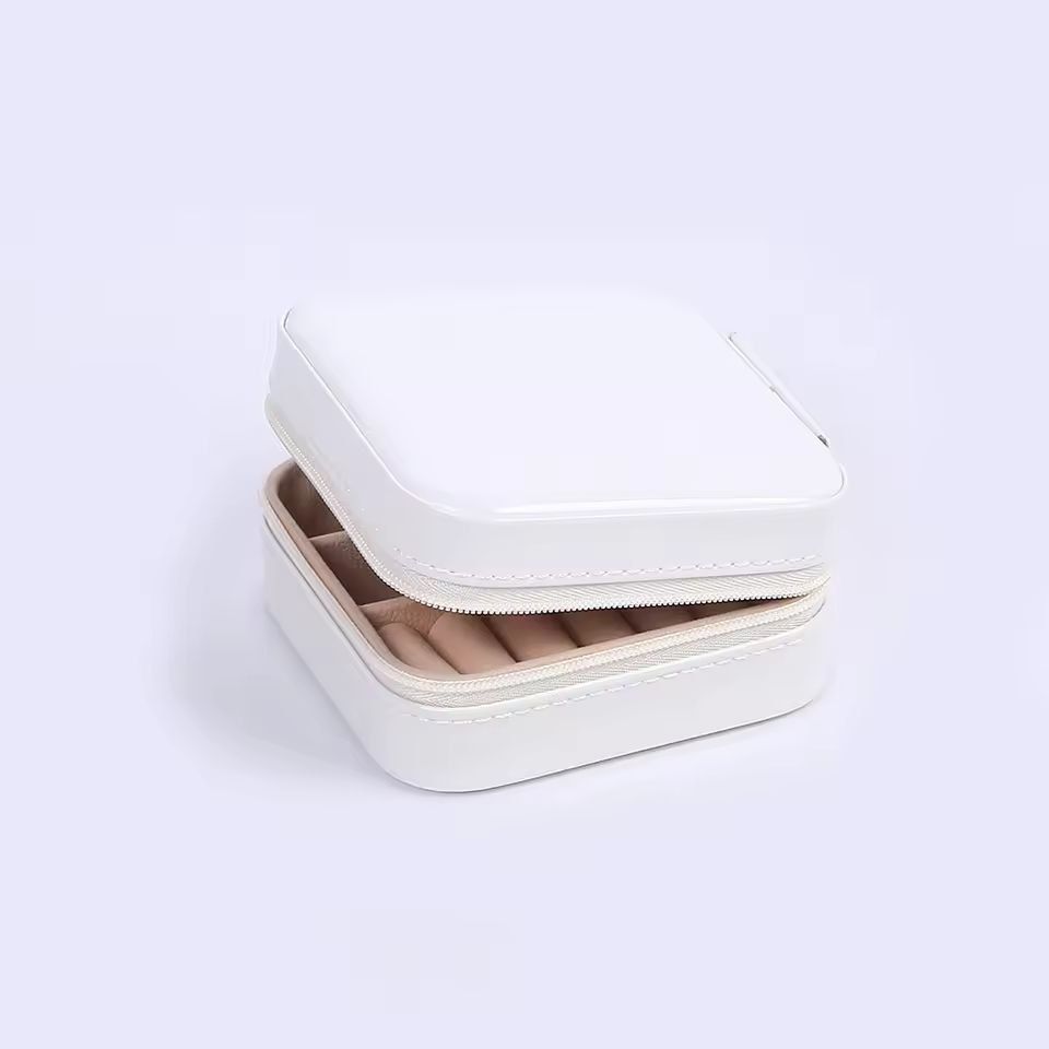 Chic  Compact Portable Jewelry Box  Travel Jewelry Organizer 4