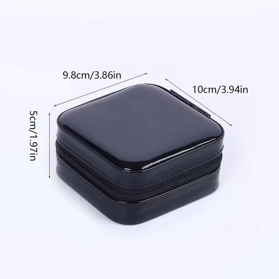 Chic  Compact Portable Jewelry Box  Travel Jewelry Organizer 5