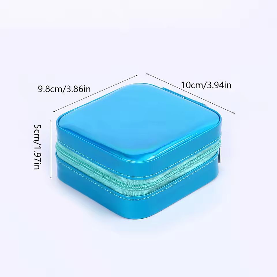 Chic  Compact Portable Jewelry Box  Travel Jewelry Organizer 7