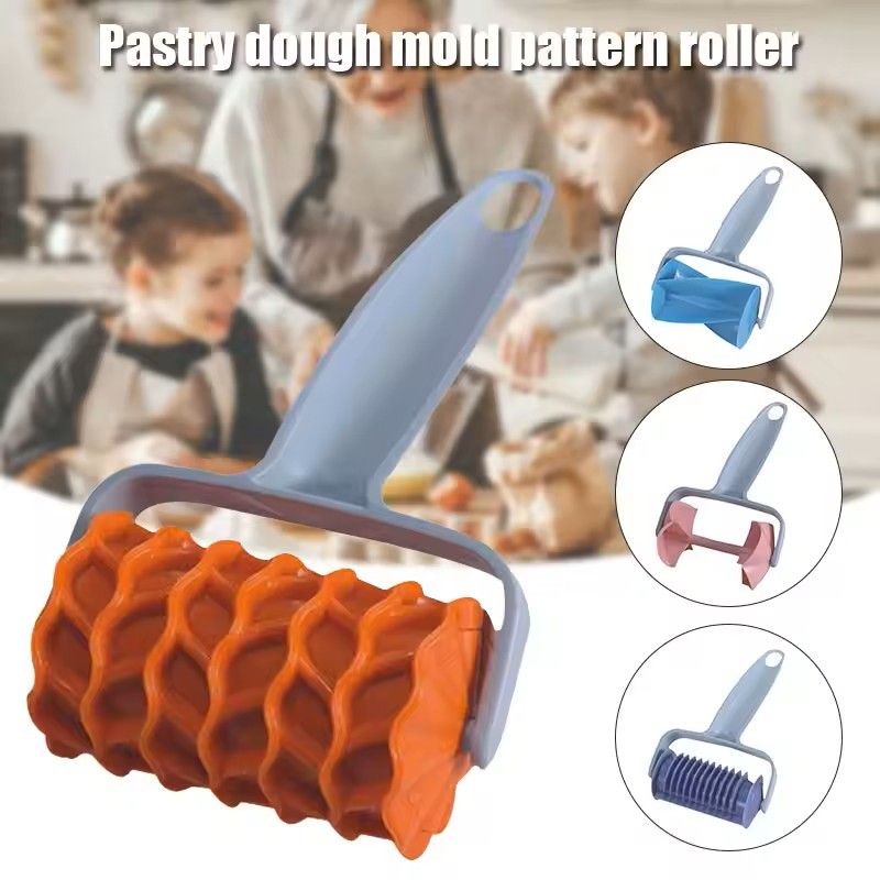 Roller Dough Pastry Roller and Cutter for Baking Homemade Pastries and Baked Goods