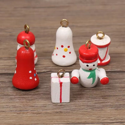 Wooden Christmas Tree Ornament Creative Decorations For Home Desktop New Year Kids Gifts Party Deco 2