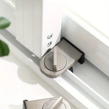 Sliding Window Safety Lock Adjustable Safety Lock Aluminium Alloy AntiTheft Children Window Lock 3