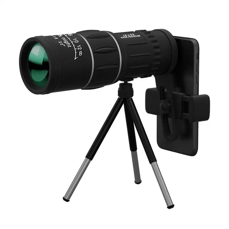 High Magnification Monocular Telescope, Dual Focus Zoom, Long Range Night Vision Scope