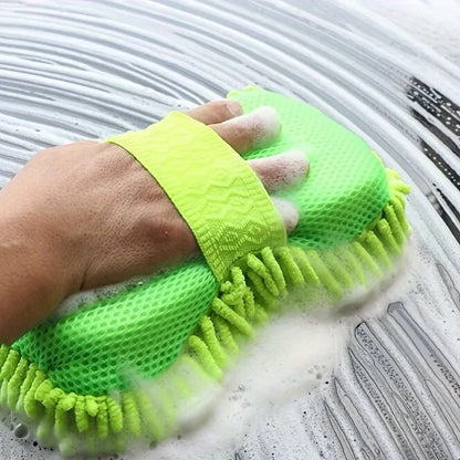 Sponge Block Car Cleaning Gloves, Super Absorbent Car Washing, Caterpillar Sponge Block Cleaning